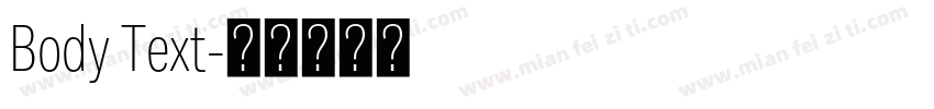 Body Text字体转换